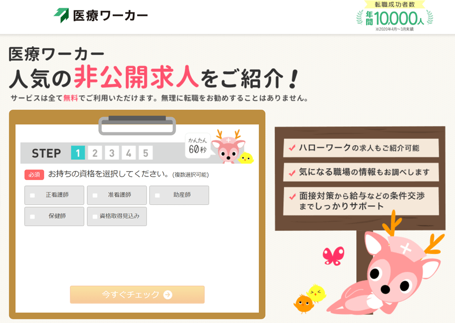 医療ワーカー詳細情報